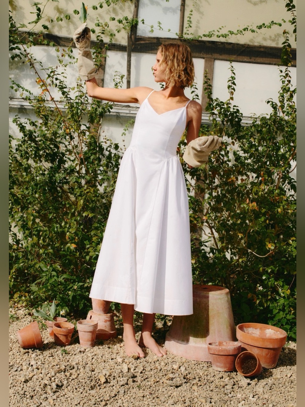 Aritzia Wilfred Technique Poplin Cami Dress